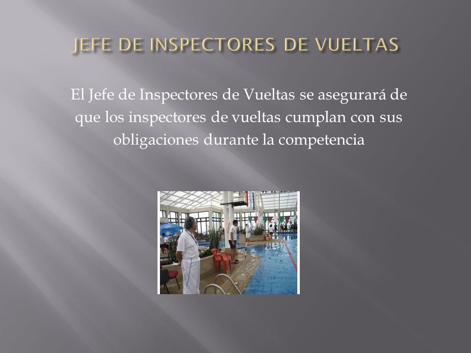 JEFE DE INSPECTORES DE VUELTAS