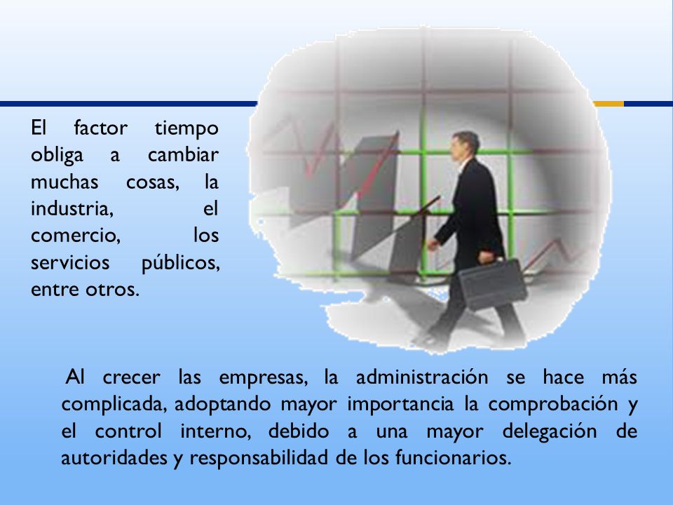 El factor tiempo obliga a cambiar muchas cosas, la industria, el comercio, los servicios públicos, entre otros.