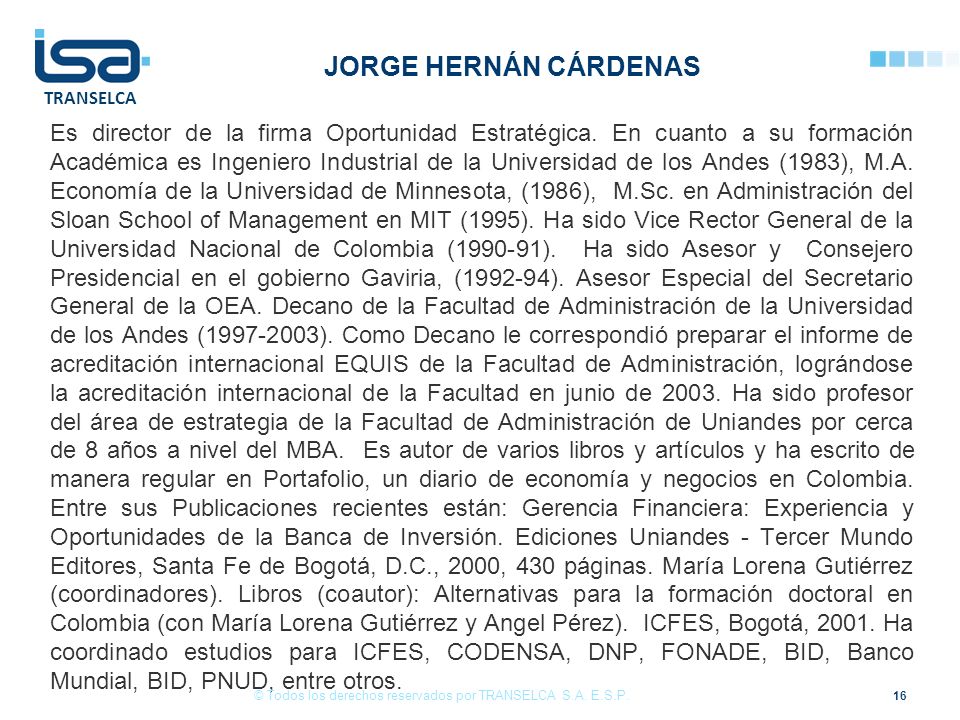 © Todos los derechos reservados por TRANSELCA S.A. E.S.P.