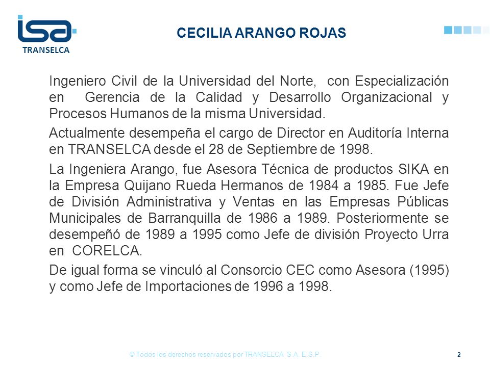 © Todos los derechos reservados por TRANSELCA S.A. E.S.P.