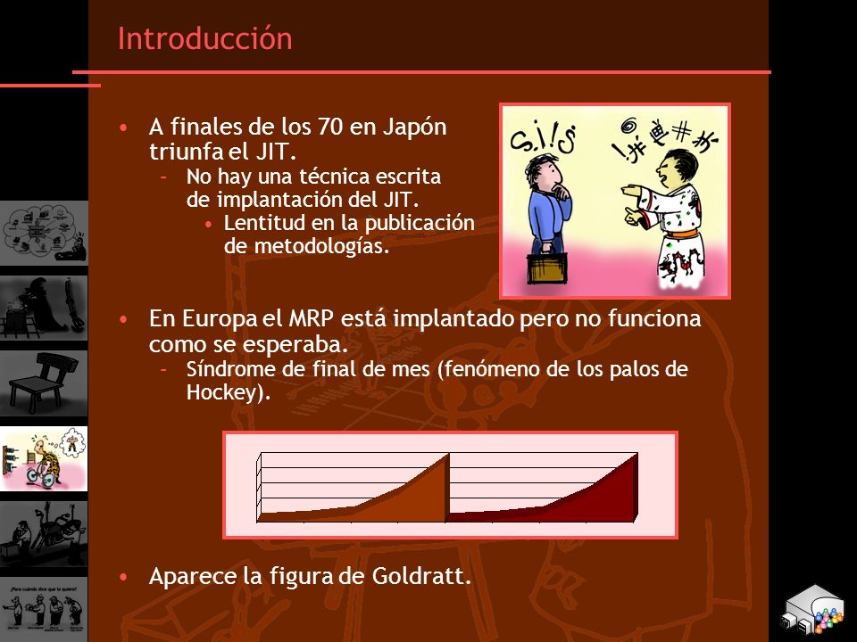 Introducción A finales de los 70 en Japón triunfa el JIT.
