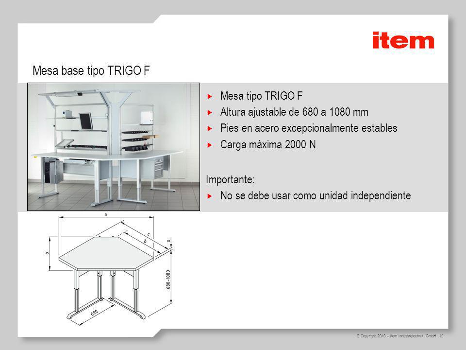 Mesa base tipo TRIGO F Mesa tipo TRIGO F
