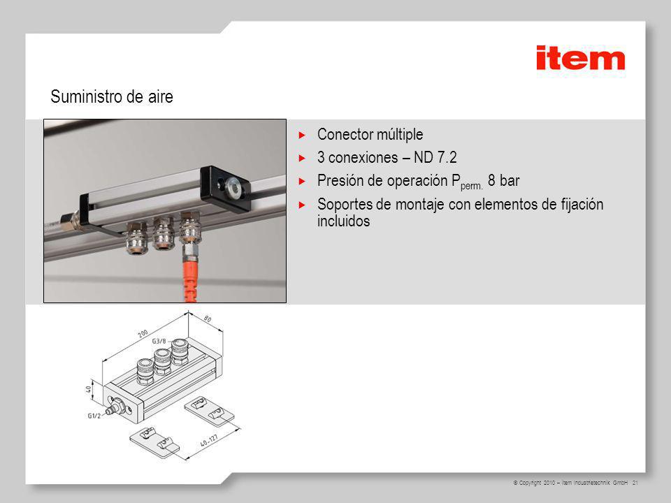 Suministro de aire Conector múltiple 3 conexiones – ND 7.2