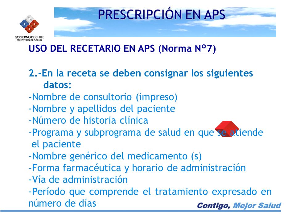 PRESCRIPCIÓN EN APS USO DEL RECETARIO EN APS (Norma N°7)