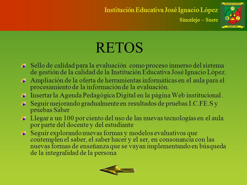 RETOS Institución Educativa José Ignacio López