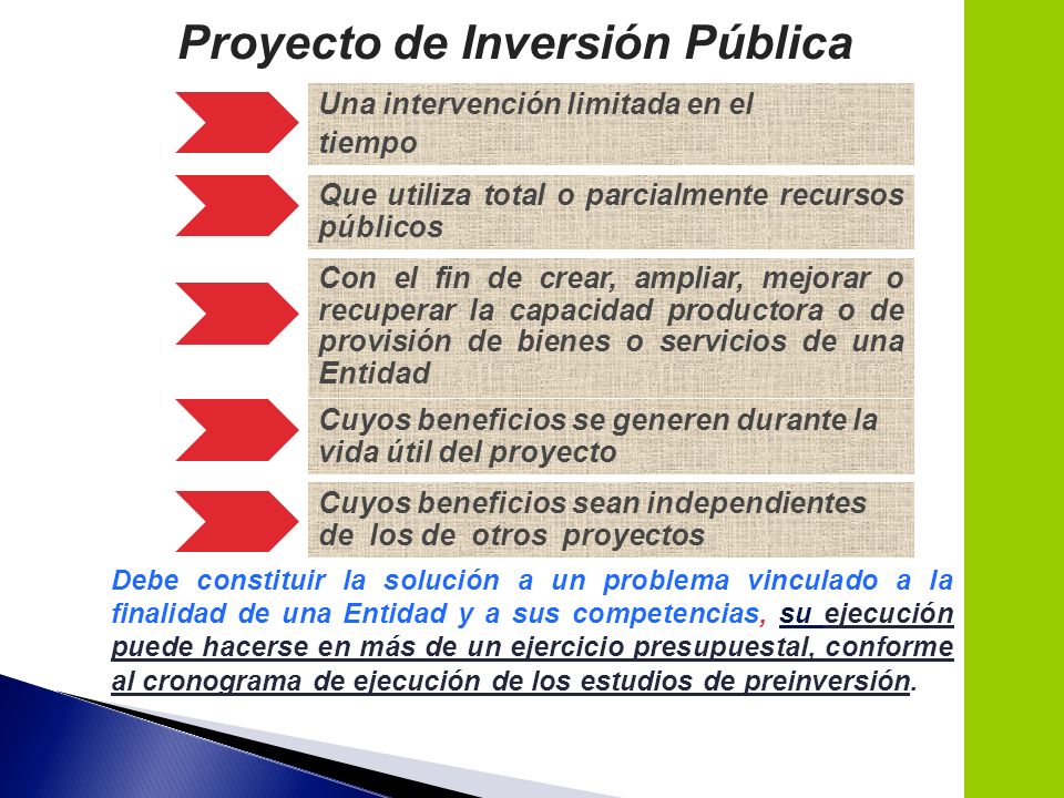 Proyecto de Inversión Pública