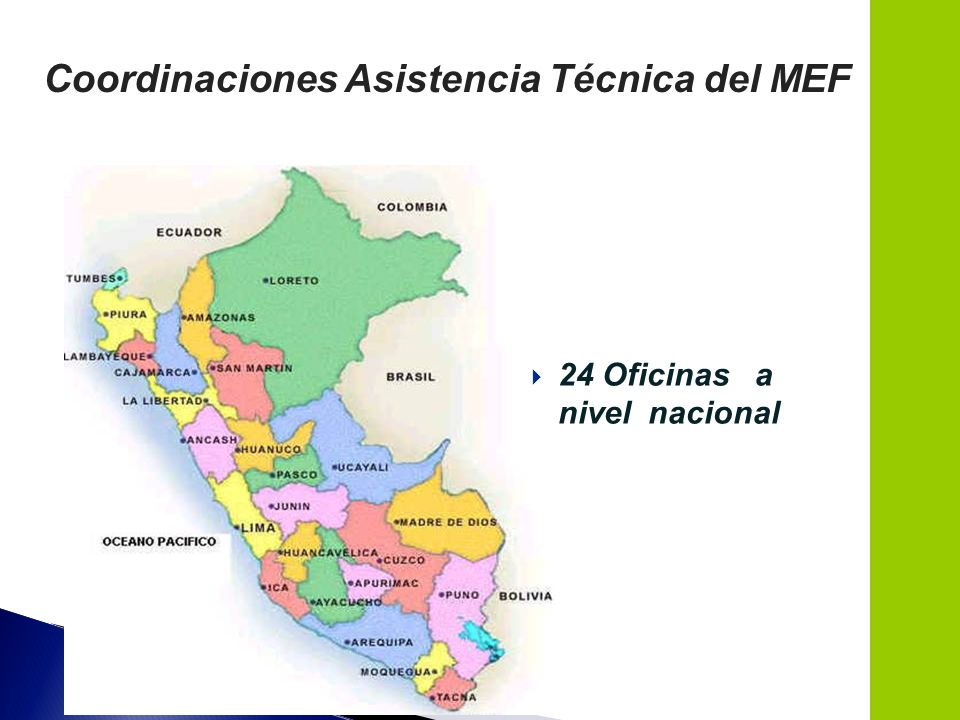 Coordinaciones Asistencia Técnica del MEF