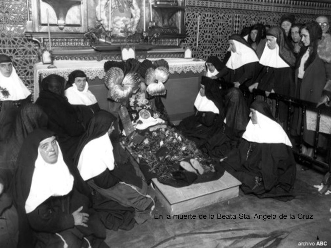 En la muerte de la Beata Sta. Angela de la Cruz
