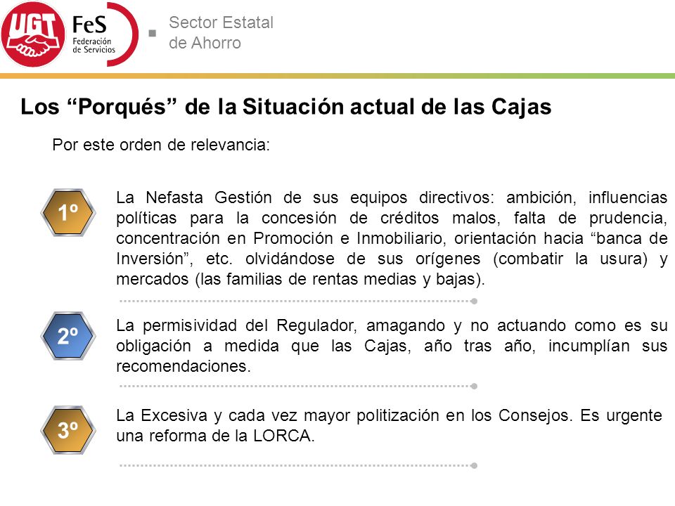Los Porqués de la Situación actual de las Cajas