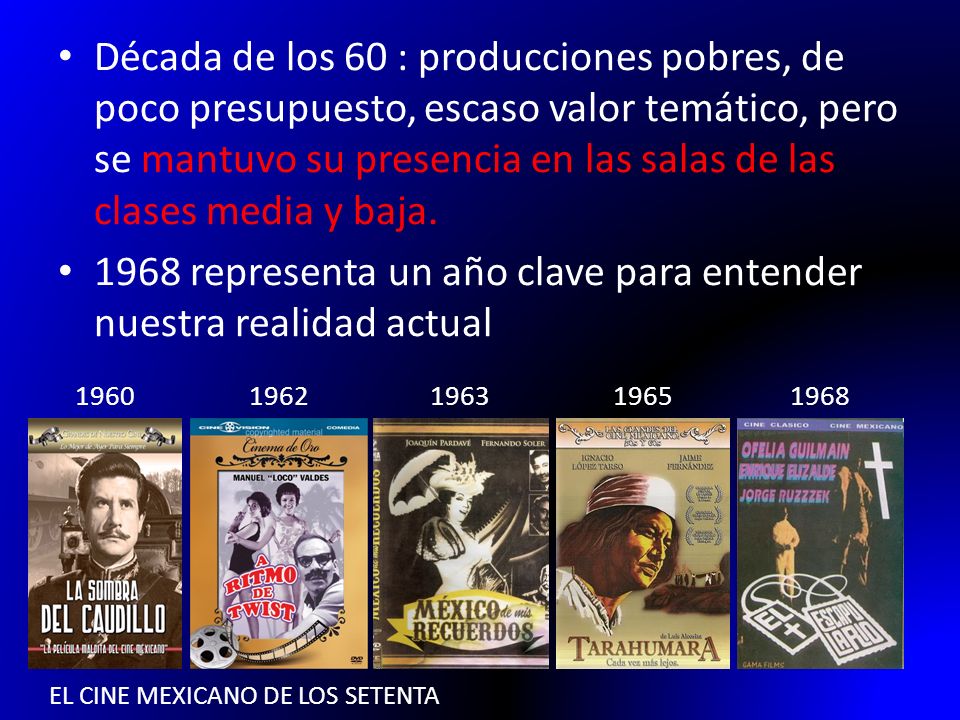 El cine mexicano de los setenta
