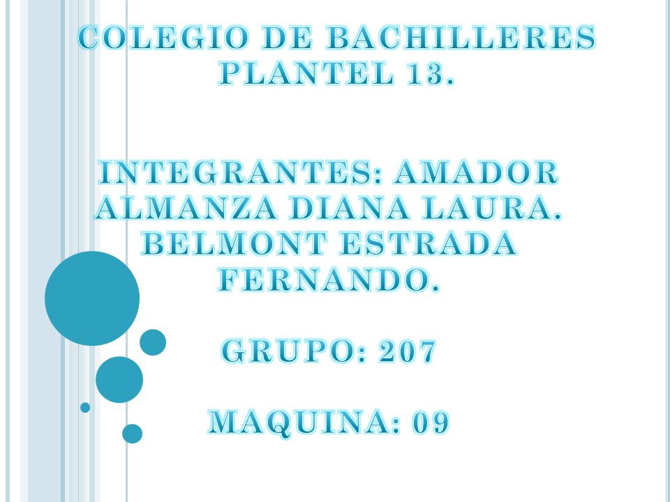 COLEGIO DE BACHILLERES PLANTEL 13.