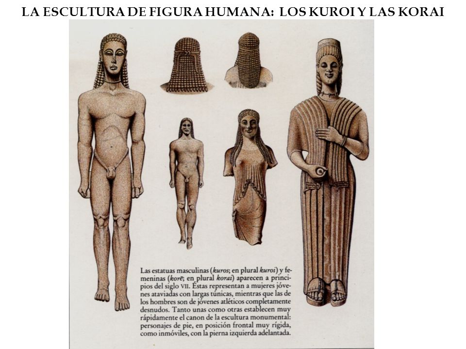 LA ESCULTURA DE FIGURA HUMANA: LOS KUROI Y LAS KORAI