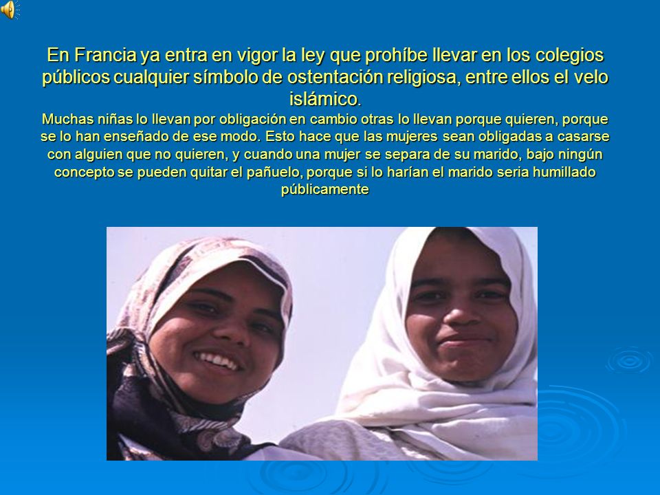 En Francia ya entra en vigor la ley que prohíbe llevar en los colegios públicos cualquier símbolo de ostentación religiosa, entre ellos el velo islámico.