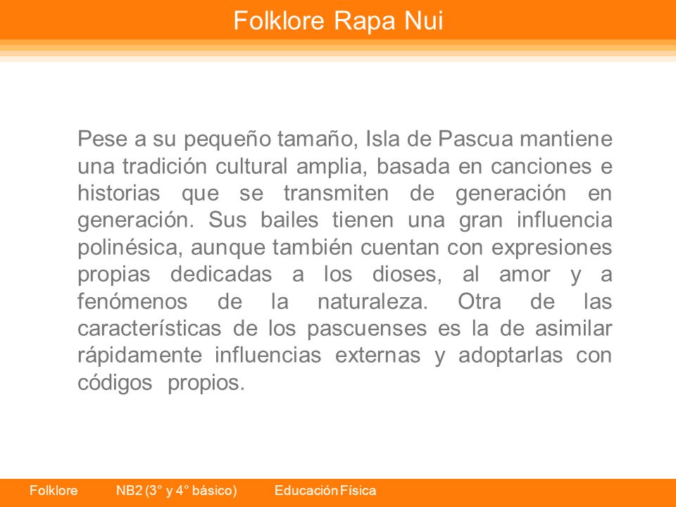 Folklore Rapa Nui