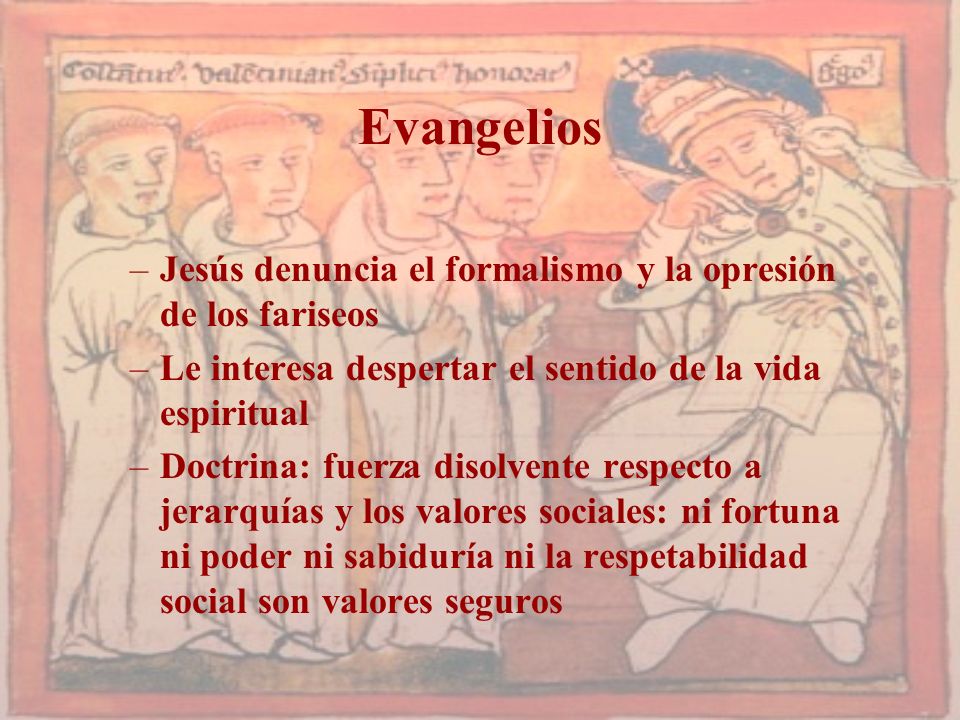 Evangelios Jesús denuncia el formalismo y la opresión de los fariseos