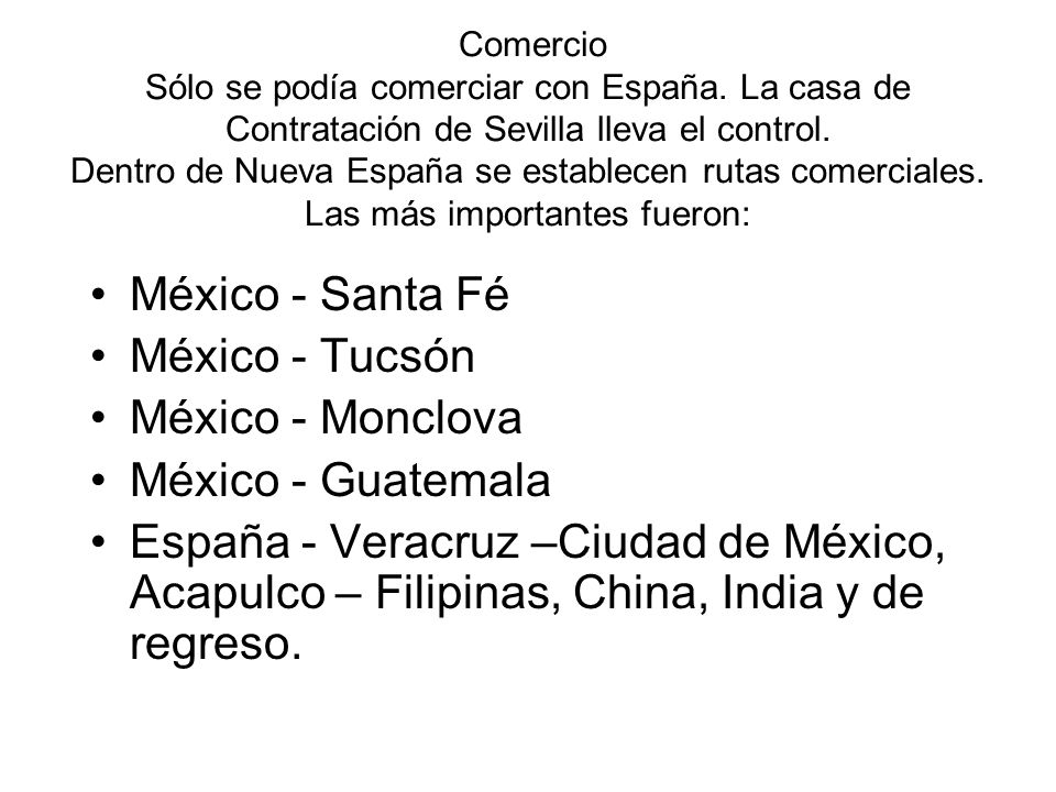 México - Santa Fé México - Tucsón México - Monclova México - Guatemala