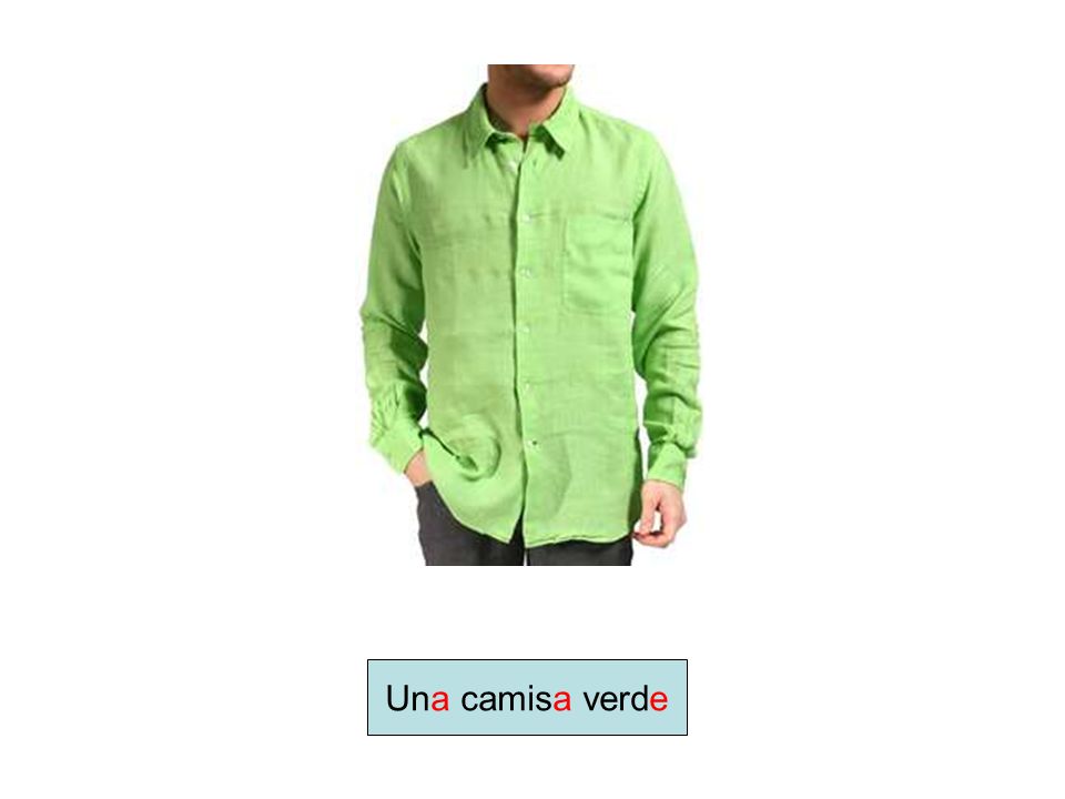 Una camisa verde