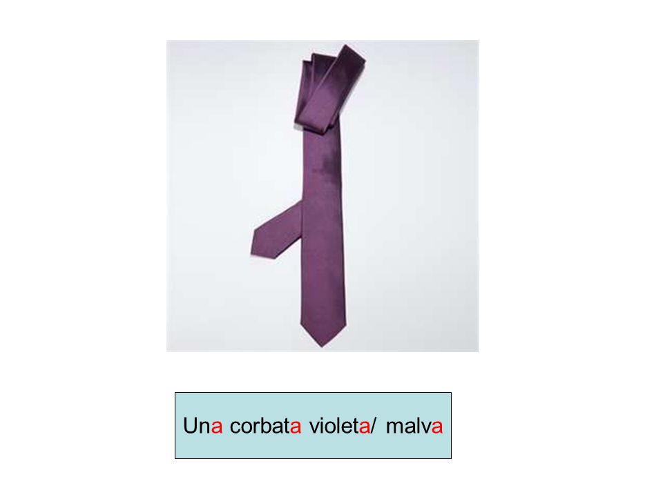 Una corbata violeta/ malva