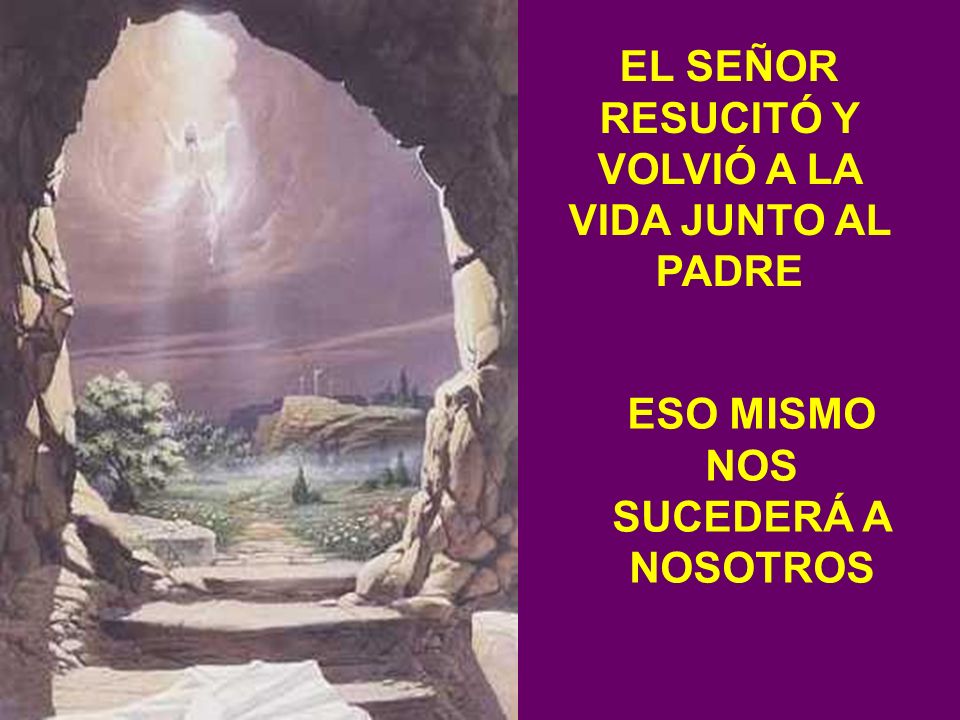 Y ADEMÁS NOS DIJO QUE NI EL SUFRIMIENTO NI LA MUERTE TENDRÁN LA ÚLTIMA PALABRA