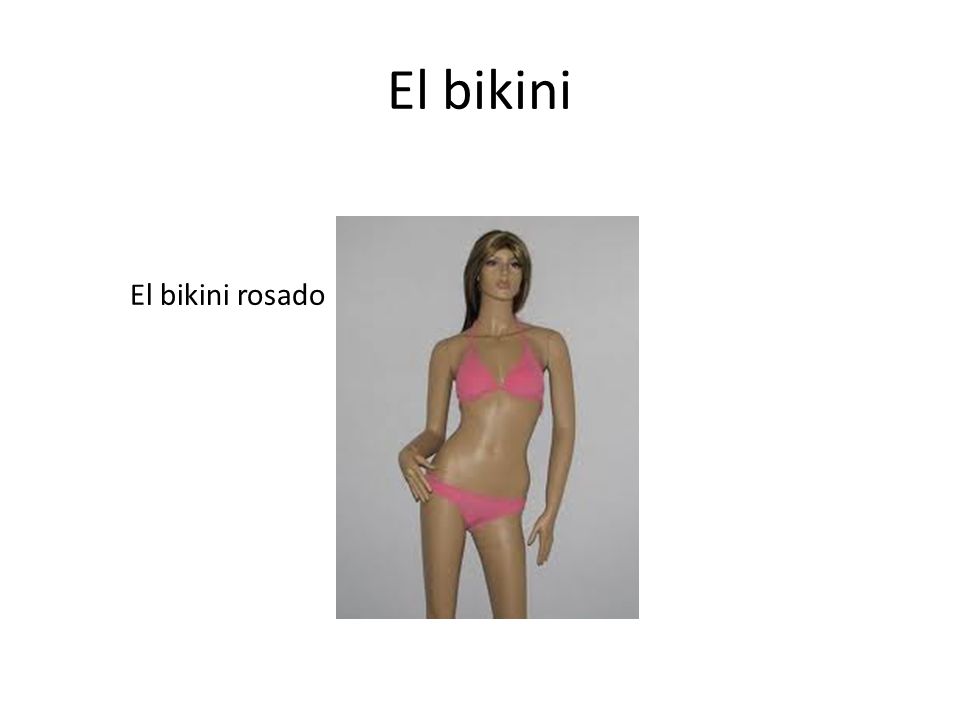 El bikini El bikini rosado