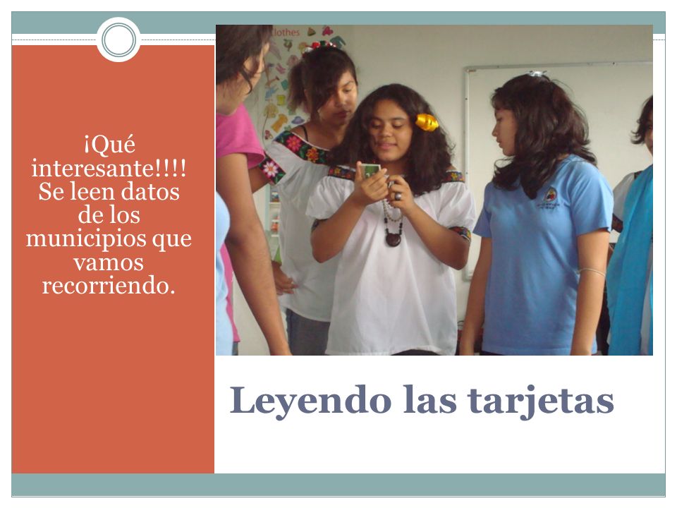 ¡Qué interesante!!!! Se leen datos de los municipios que vamos recorriendo.