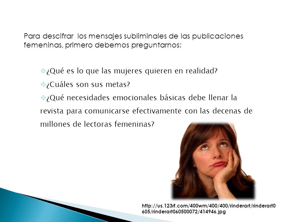 ¿Qué es lo que las mujeres quieren en realidad ¿Cuáles son sus metas