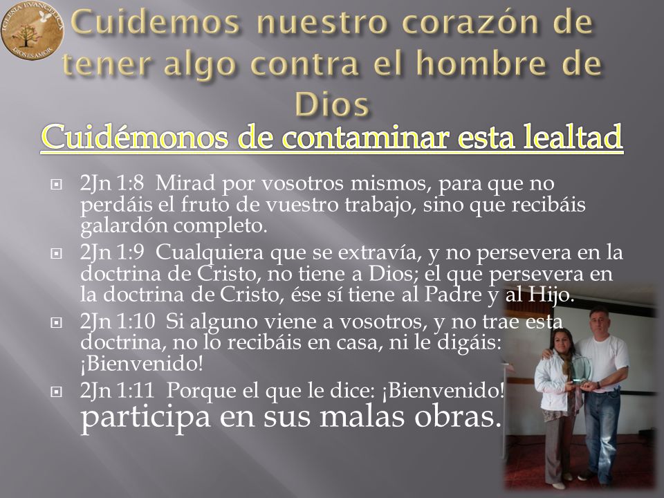 Cuidemos nuestro corazón de tener algo contra el hombre de Dios