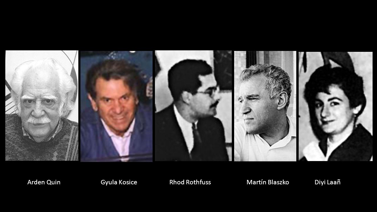 Arden Quin Gyula Kosice Rhod Rothfuss Martín Blaszko Diyi Laañ