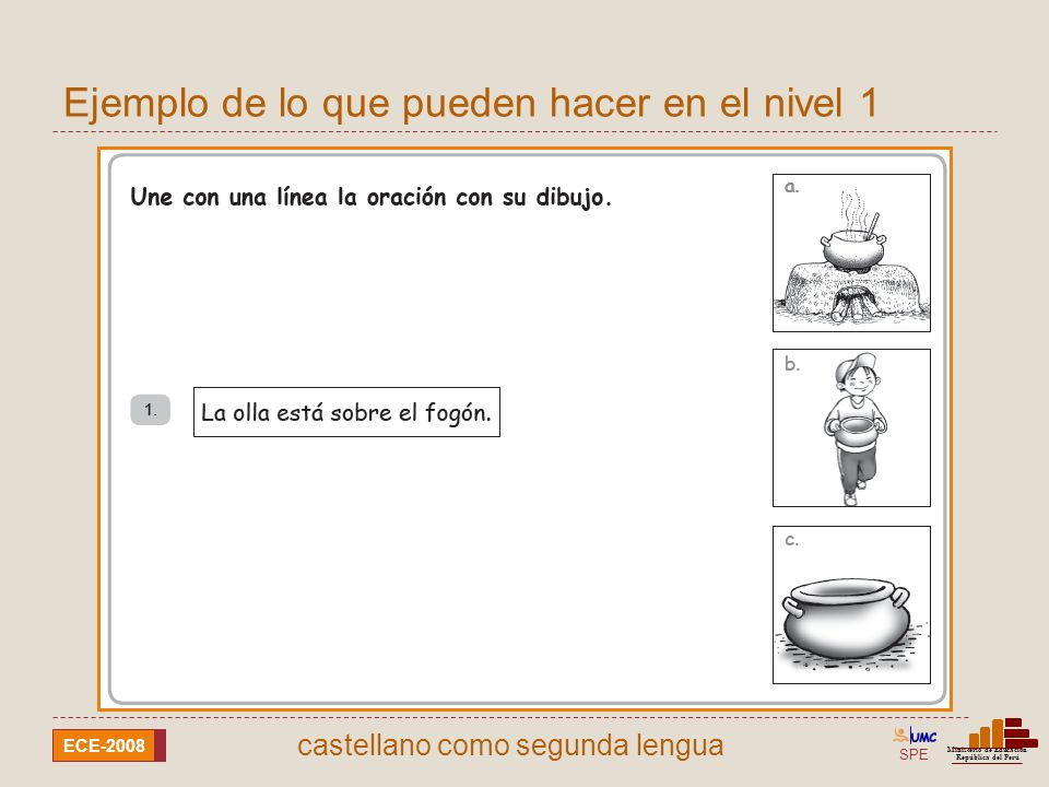 Ejemplo de lo que pueden hacer en el nivel 1