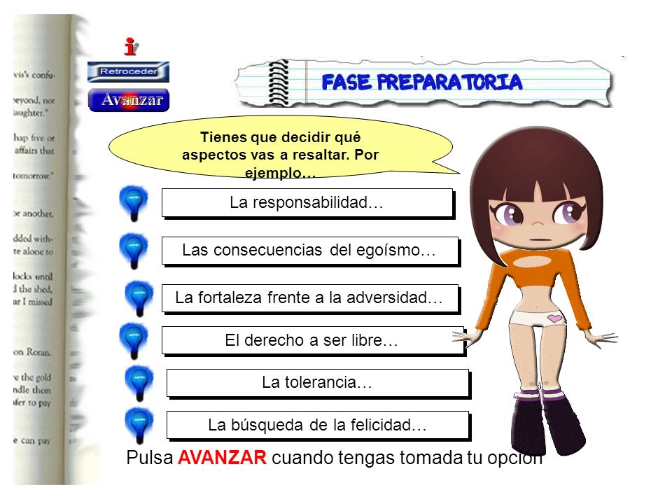 Tienes que decidir qué aspectos vas a resaltar. Por ejemplo…