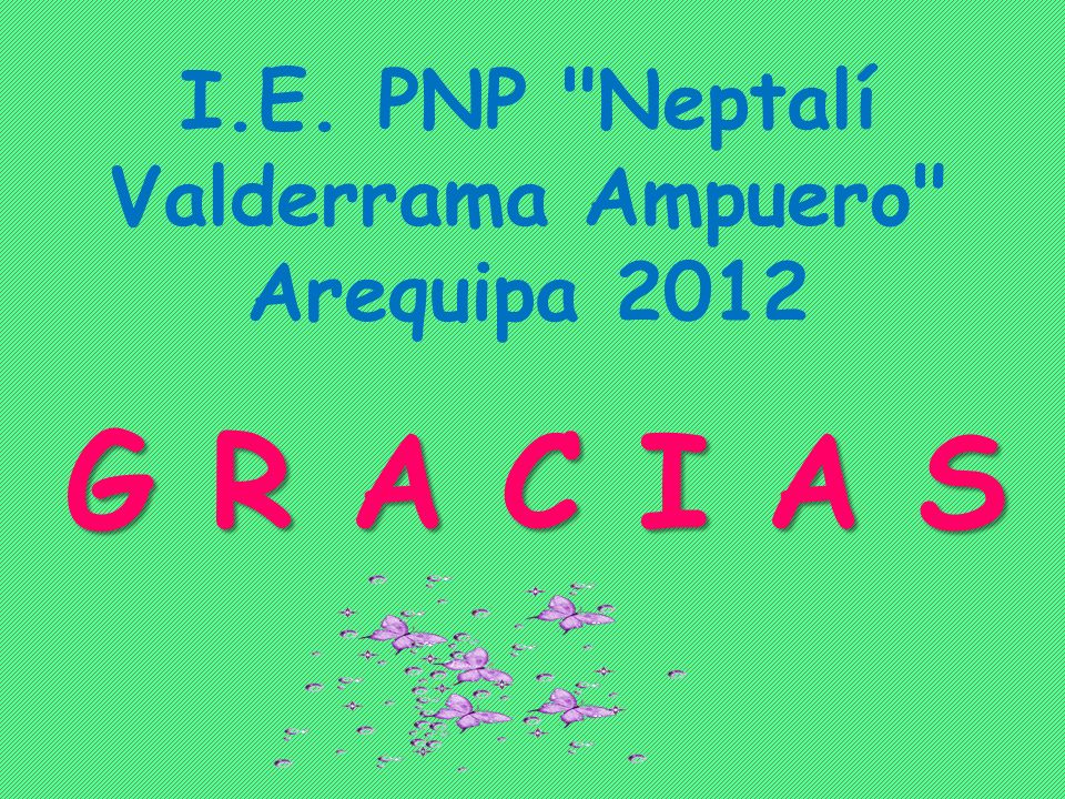 I.E. PNP Neptalí Valderrama Ampuero Arequipa 2012