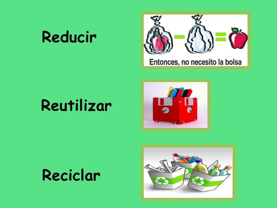 Reducir Reutilizar Reciclar