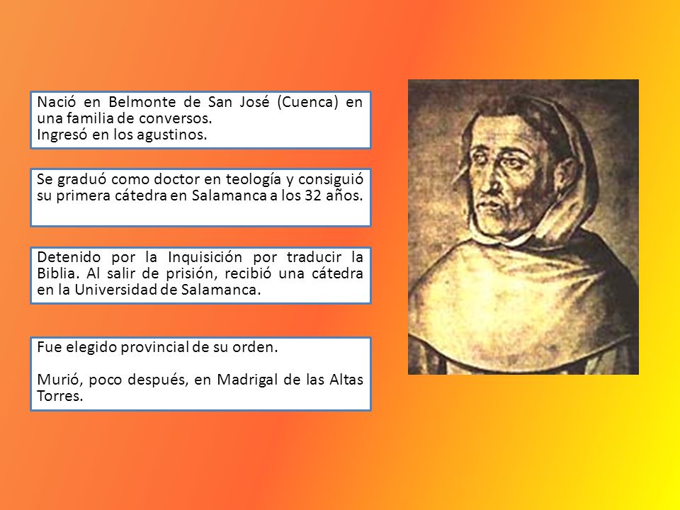 Nació en Belmonte de San José (Cuenca) en una familia de conversos.