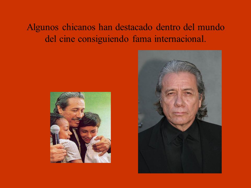 Algunos chicanos han destacado dentro del mundo del cine consiguiendo fama internacional.