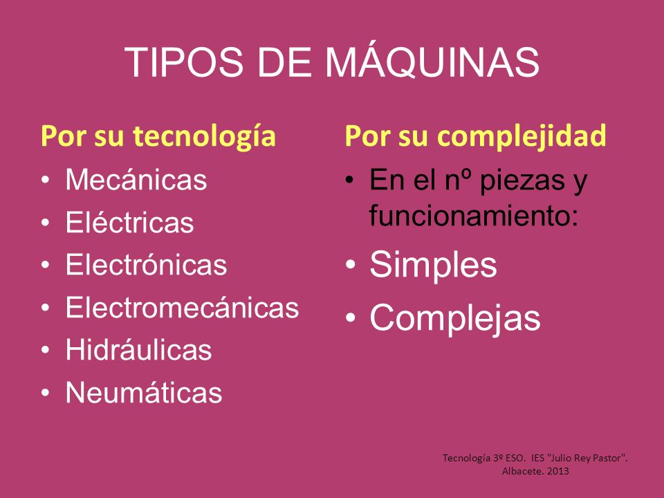 Tecnología 3º ESO. IES Julio Rey Pastor . Albacete. 2013
