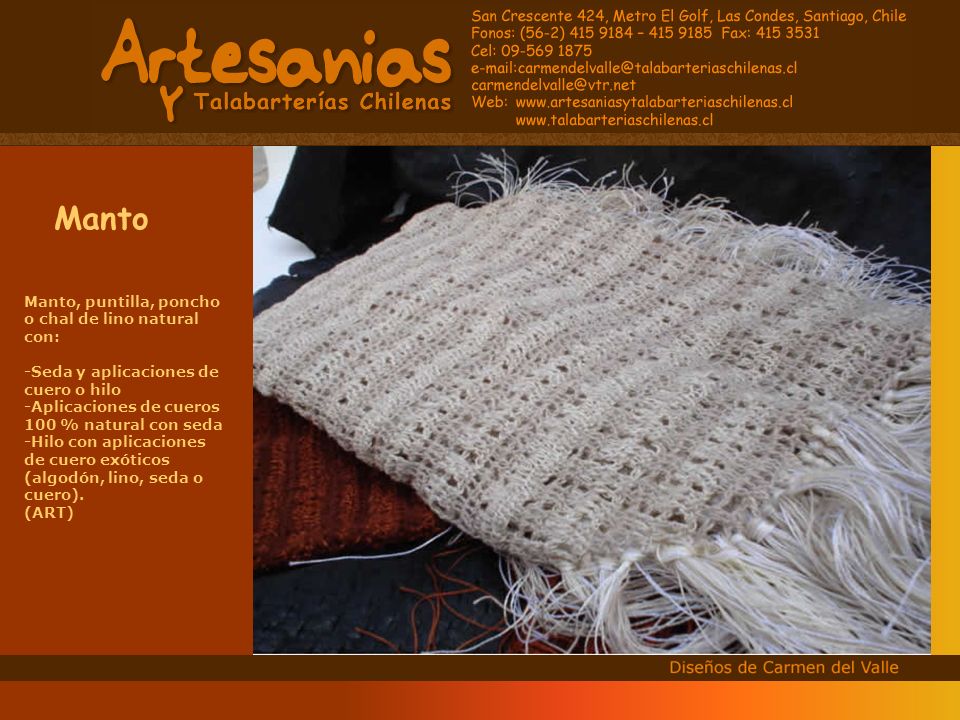Manto Manto, puntilla, poncho o chal de lino natural con: