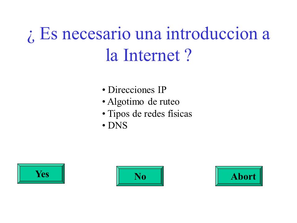 ¿ Es necesario una introduccion a la Internet