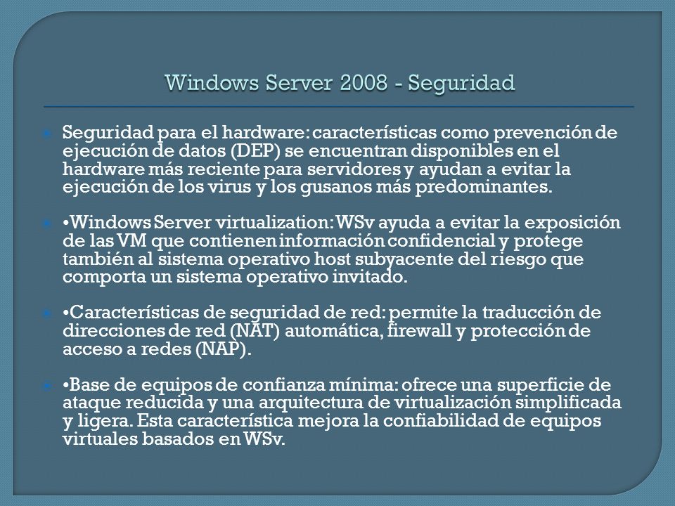 Windows Server Seguridad