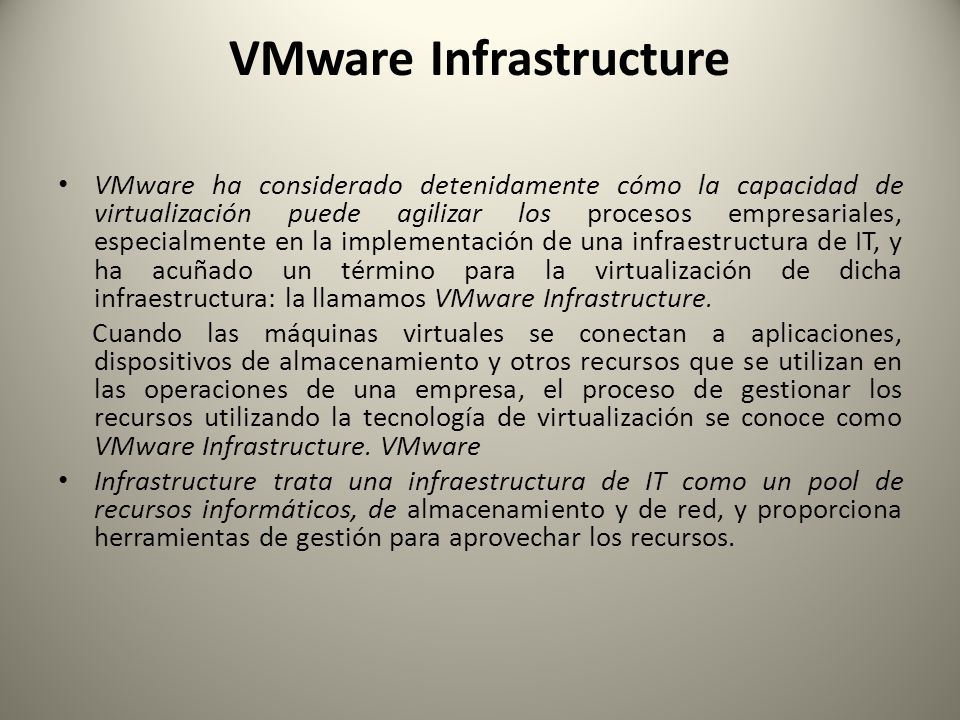 VMware Infrastructure