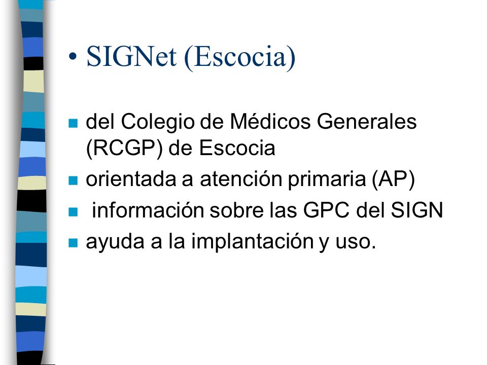 SIGNet (Escocia) del Colegio de Médicos Generales (RCGP) de Escocia