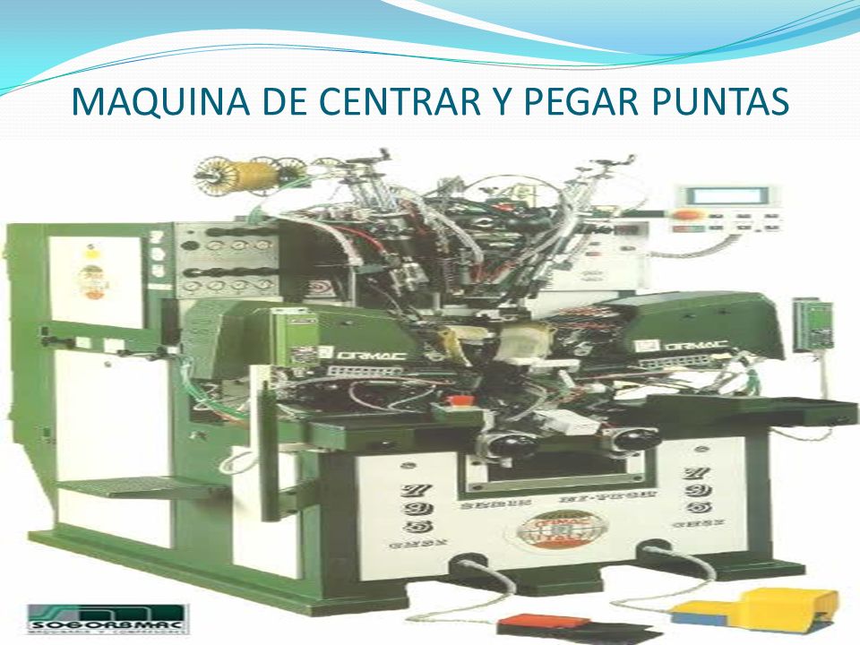 MAQUINA DE CENTRAR Y PEGAR PUNTAS