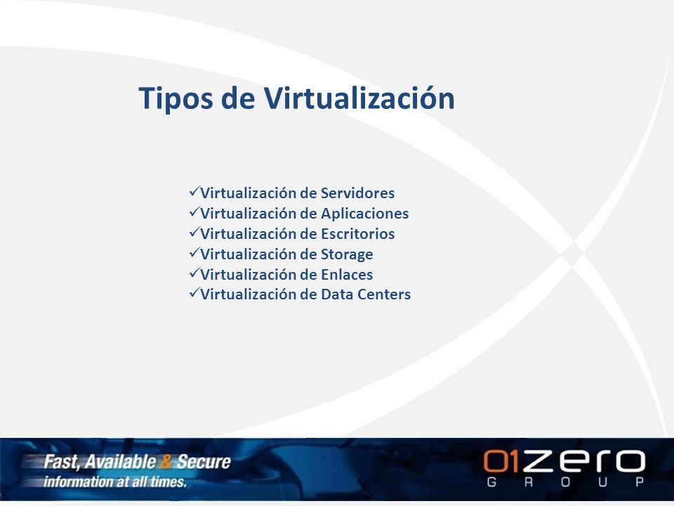 Tipos de Virtualización
