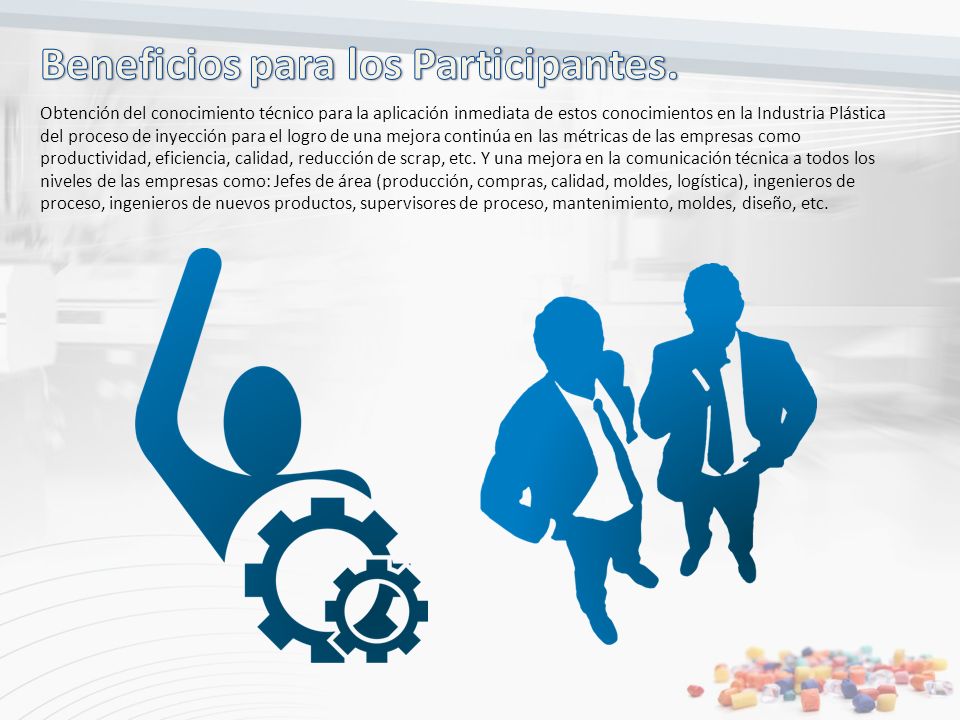 Beneficios para los Participantes.