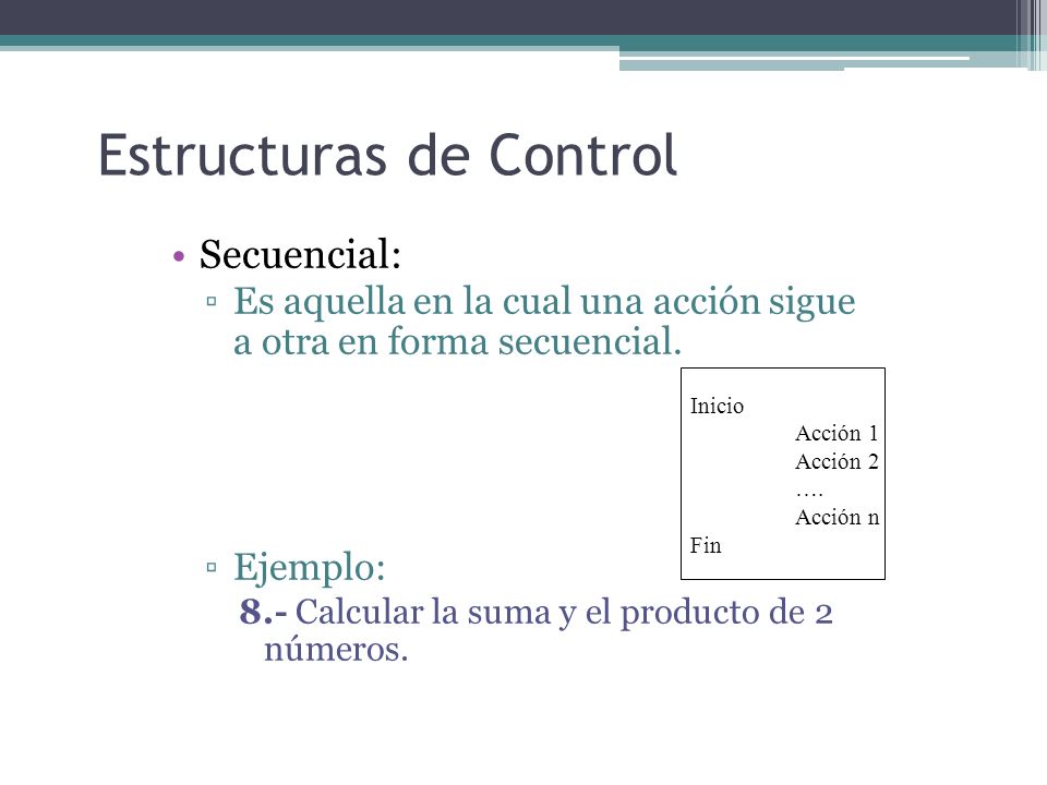 Estructuras de Control