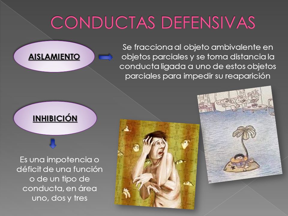 CONDUCTAS DEFENSIVAS AISLAMIENTO.