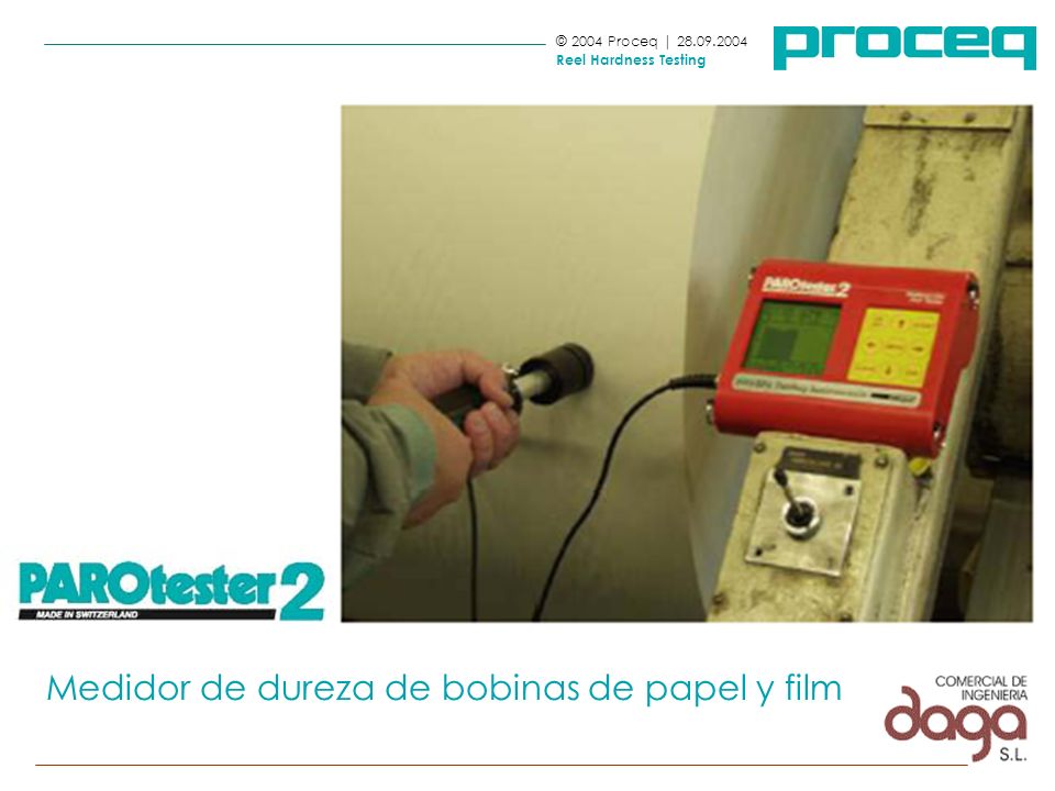 PAROtester 2 Medidor de dureza de bobinas de papel y film