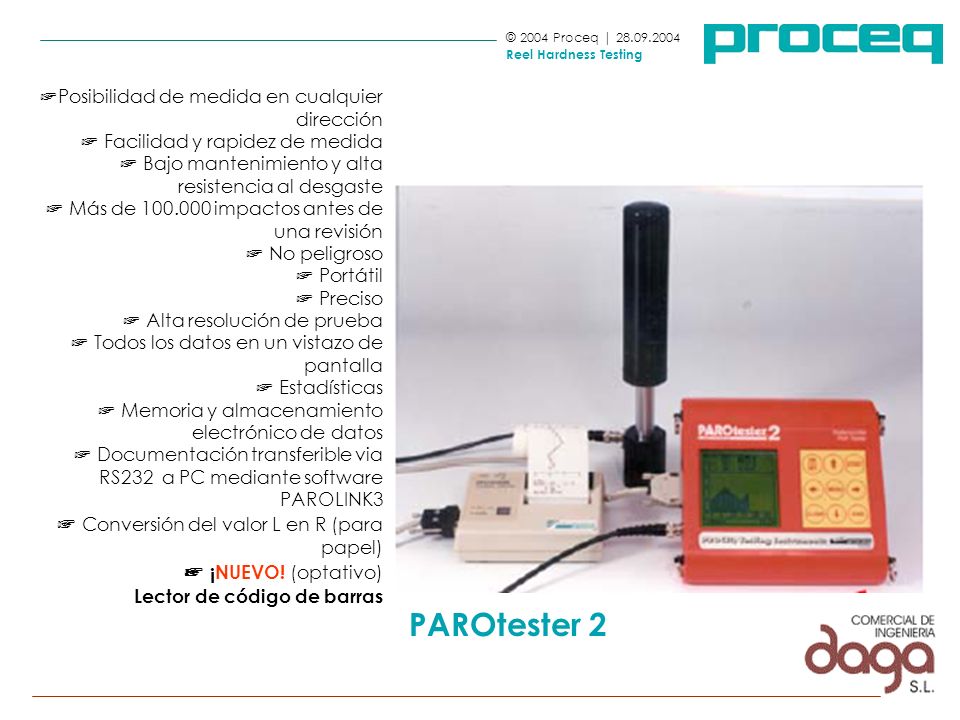 PAROtester 2 ☞ Conversión del valor L en R (para papel)