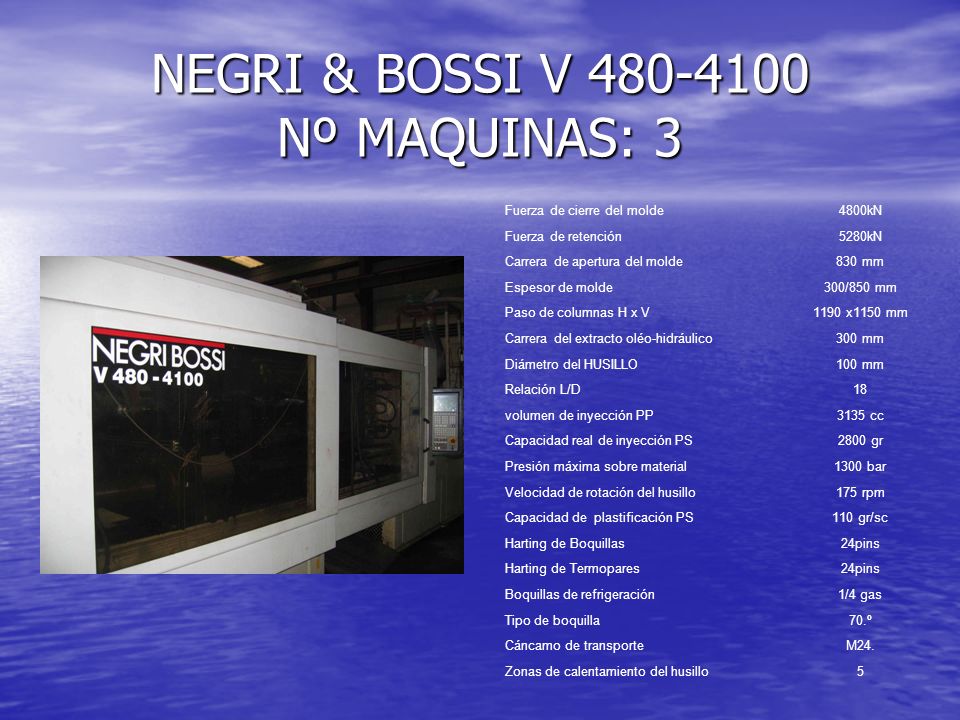 NEGRI & BOSSI V Nº MAQUINAS: 3