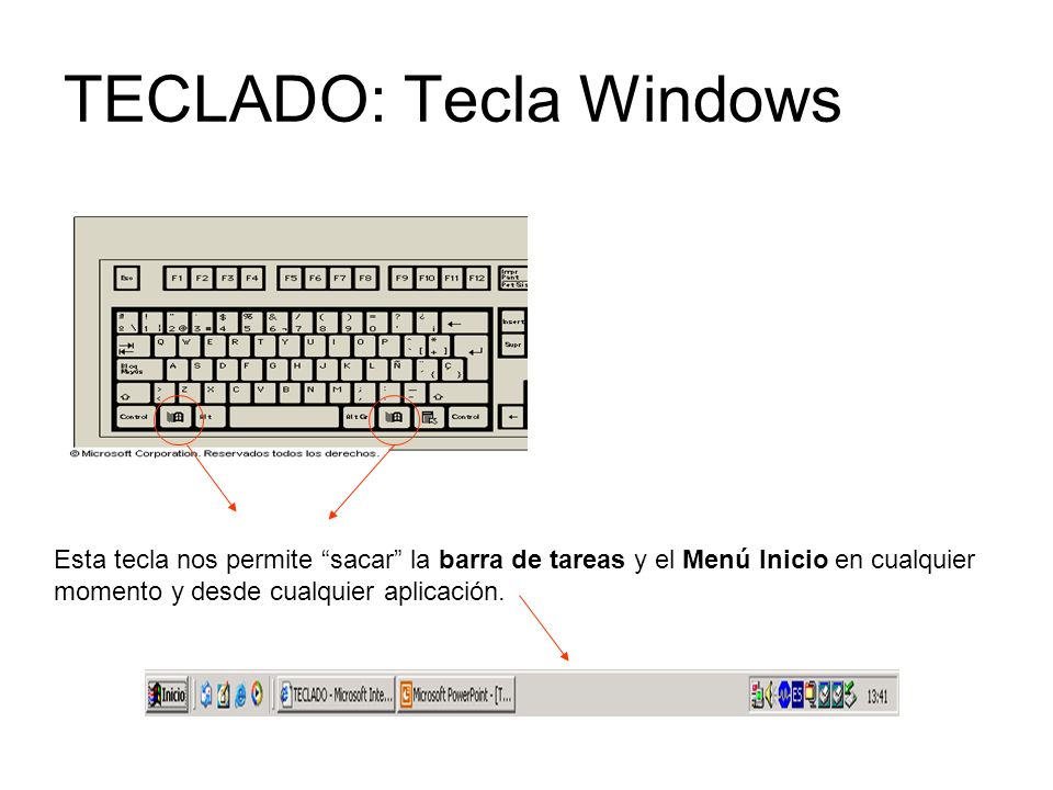 TECLADO: Tecla Windows