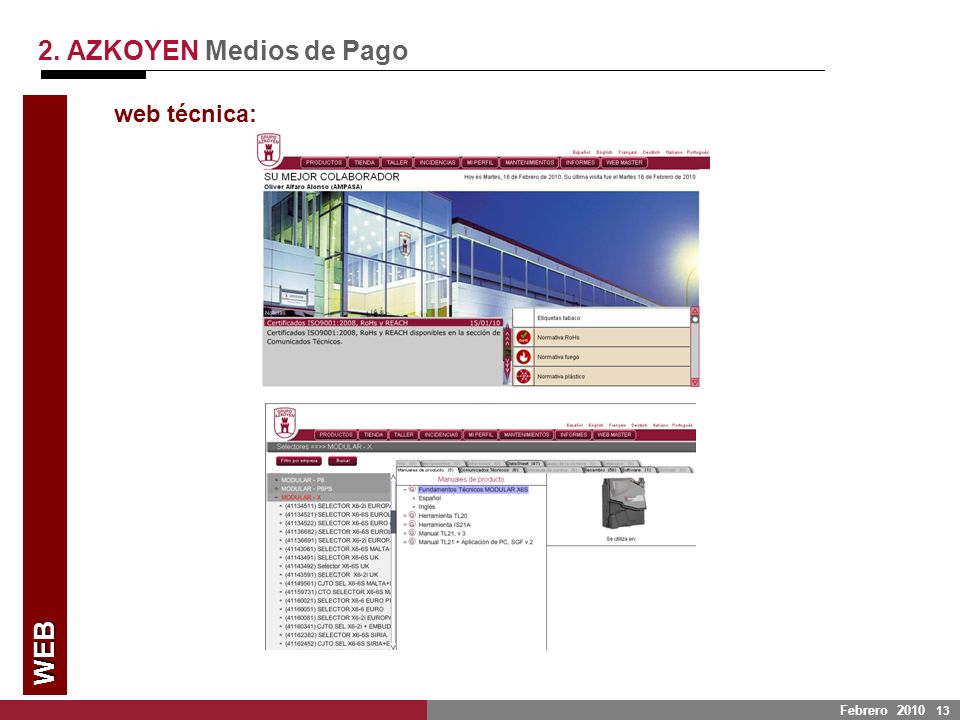 AZKOYEN MEDIOS DE PAGO Muchas gracias por su atención